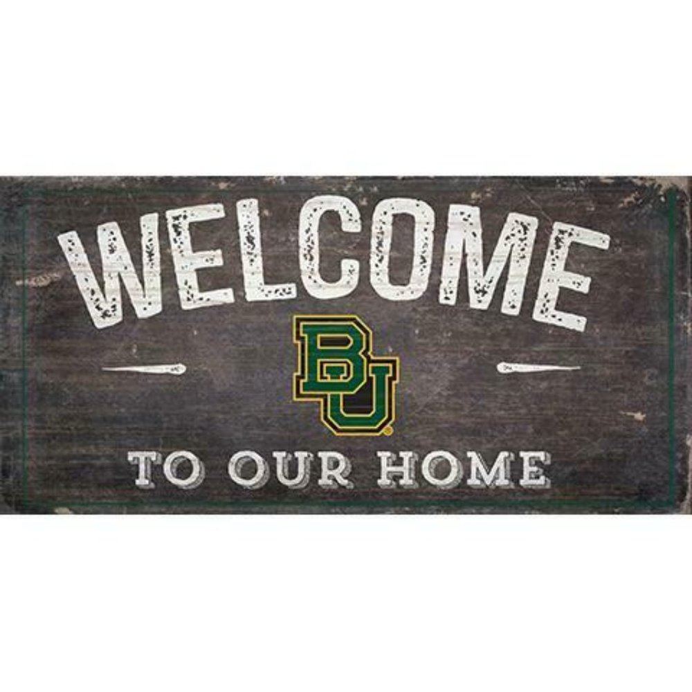 BAYLOR BEARS WOOD SIGNS 6"X12"